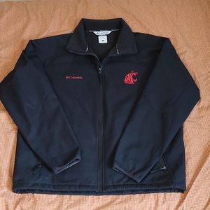 Columbia Omnishield softshell collegiate coat